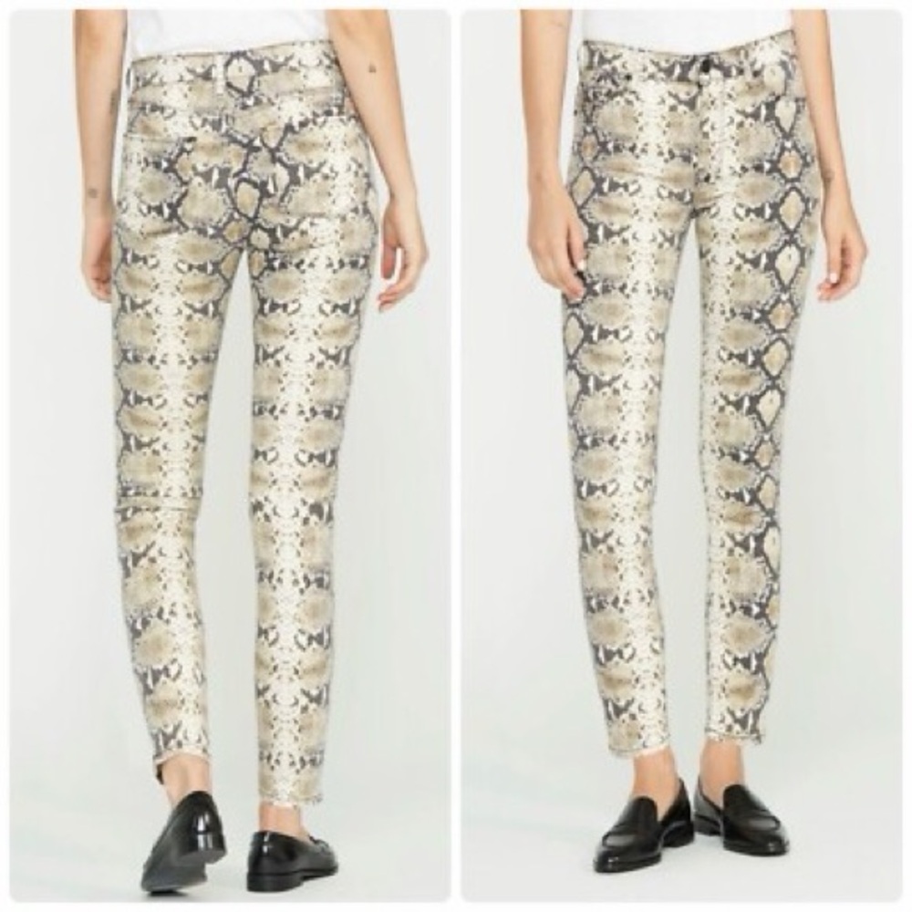 Snakeskin Print Pants